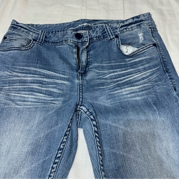 INC Light Wash Distressed Jean Regular Fit Size 10 - Picture 9 of 9